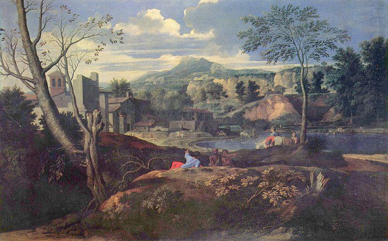 Nicolas Poussin Ideale Landschaft china oil painting image